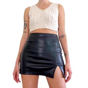 Vintage Knit Crop Top